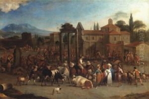 Italienischer Markt by Peeter van Bredael