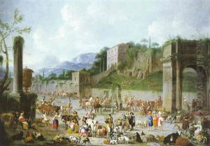 Scene Villageoise by Peeter van Bredael