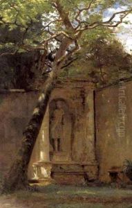 Parti Fra Parken Ved Villa D'este by Niels (Anders) Bredal