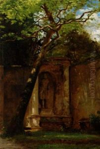 Parti Fra Parken Ved Villa D'este by Niels (Anders) Bredal