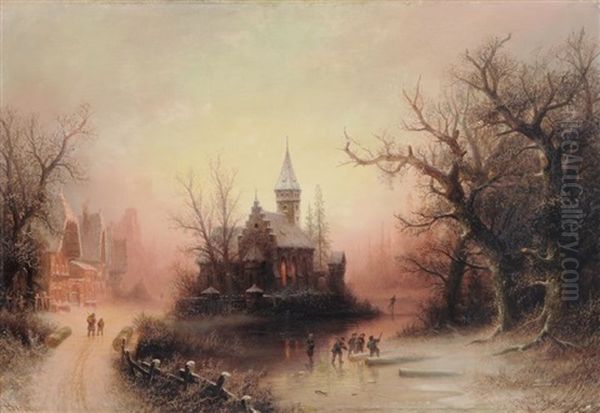 Abendliche Winterlandschaft - view 1