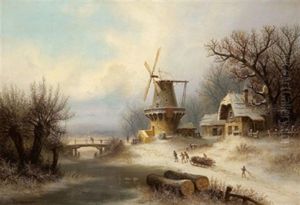 Hollandische Winterlandschaft by Albert Bredow