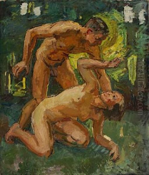 Landscape With Naked Woman And Man - view 1