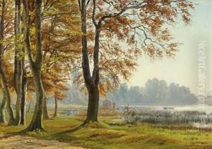 Autumn Scene By A Lake Autumn Scene By A Lake
