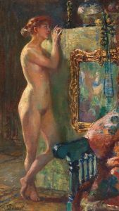 In The Studio I by Ferdinand Max Bredt