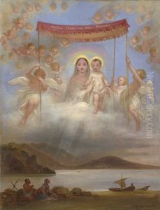 Notre Dame De Bon Secours: Die Madonna Mit Kind Erscheint Einer Familie Notre Dame De Bon Secours: Die Madonna Mit Kind Erscheint Einer Familie