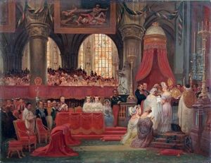 Le Bapteme De Louis-philippe, Fils De Leopold Ier, Roi Des Belges by Philippe-Jacques van Bree