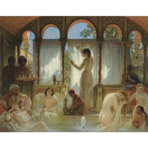 The Harem Bath by Philippe-Jacques van Bree