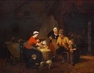 Den Glade Familie by Philippe-Jacques van Bree