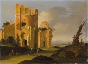 Romische Landschaft Mit Ruinen