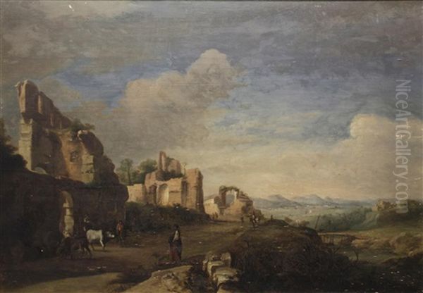 Figures Amongst Ruins - view 1