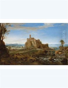 Veduta Di Acquapendente by Bartholomeus Breenbergh