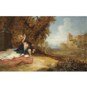 A Landscape With A Putto Blowing Bubbles (an Allegory Of The Transience Of Life?)
