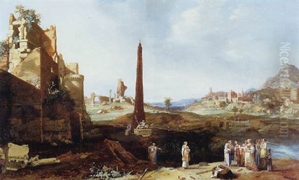 Extensive Landscape With The Finding Of Moses - view 1