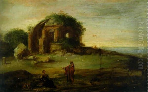 An Italianate Landscape With The Expulsion Of Hagar And Ishmael - view 1