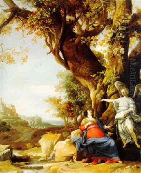 Landscape With Hagar And The Angel At The Well - view 1