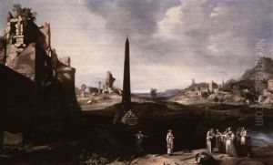 Extensive Landscape With The Finding Of Moses by Bartholomeus Breenbergh