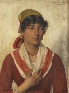 Portrat Der Rosina Ferrari by Karl Breitbach