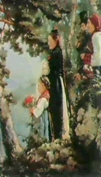 Schweizisk Bondefamilie Pa Vejtil Barnedab - view 1