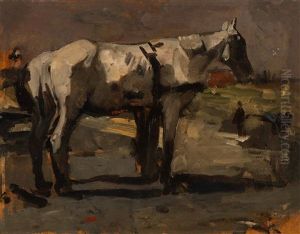 Work Horses On The Construction Site