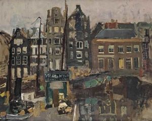 A View Of The Damrak With The Backside Of The Warmoesstraat, Amsterdam