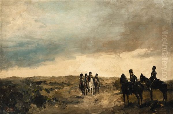Cavalry Men Maneuvering In The Dunes - view 1