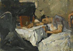 Sleeping Girl by George Hendrik Breitner
