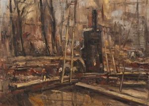 View Of A Building Site In Amsterdam
