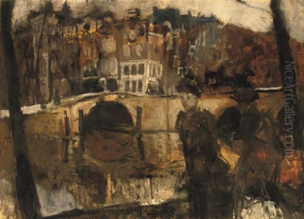 The Corner Of The Keizersgracht And Reguliersgracht, Amsterdam, With Ladies In The Foreground - view 1