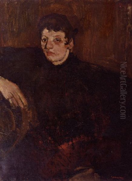 Portrait Of The Artist's Wife, Marie Breitner - view 1