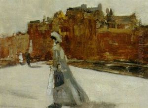 A Passer-by On The Rokin (?) by George Hendrik Breitner