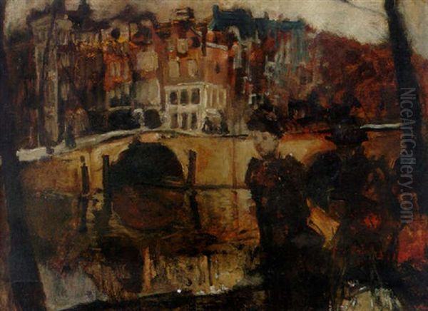 The Corner Of The Keizersgracht And Reguliersgracht, Amsterdam, With Figures In The Foreground - view 1