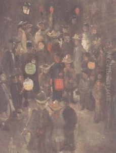 Fete Nocturne, Amsterdam by George Hendrik Breitner