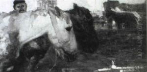Behind The Riding School by George Hendrik Breitner