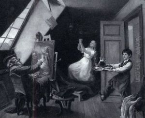 Im Malertelier by Wilhelm Von Breitschwert