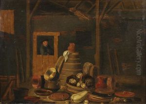Interior Scene With Merchant And Wares by Quiringh Gerritsz van Brekelenkam
