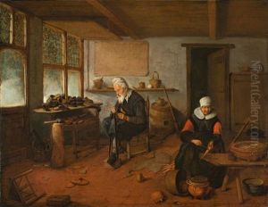 The Shoemaker And His Wife by Quiringh Gerritsz van Brekelenkam
