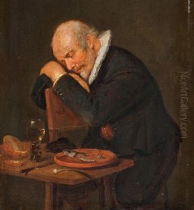Nickerchen Nach Der Fischmahlzeit
