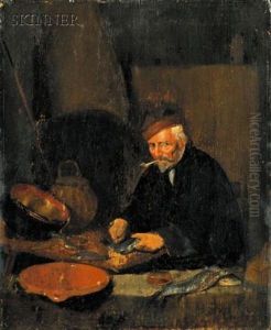Cleaning Fish For Supper by Quiringh Gerritsz van Brekelenkam