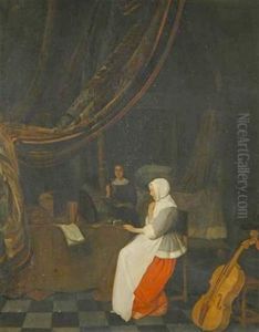Lady At Her Toilette