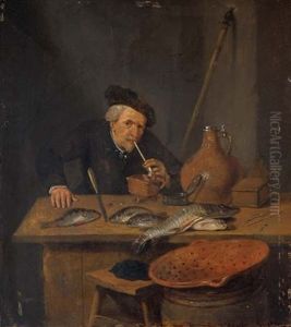 A Fisherman by Quiringh Gerritsz van Brekelenkam