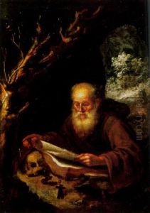 Saint Francis In The Wilderness by Quiringh Gerritsz van Brekelenkam