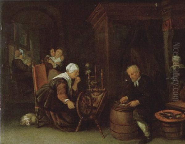Bauernfamilie In Der Stube - view 1
