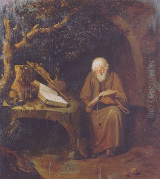 A Hermit By A Grotto - view 1