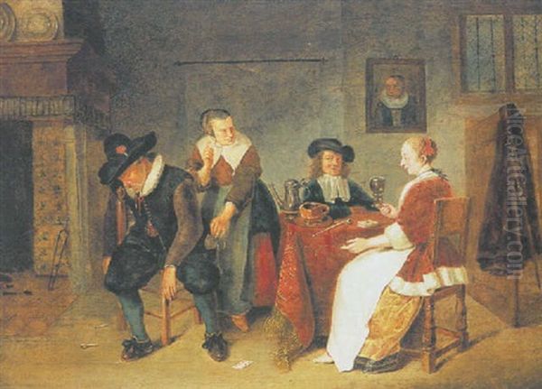 Elegant Figures In An Inn - view 1