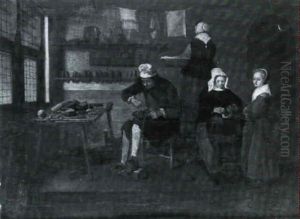 Le Cordonnier by Quiringh Gerritsz van Brekelenkam