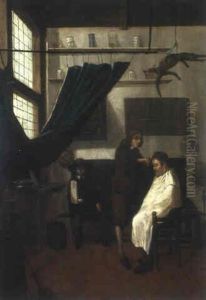 Beim Barbier by Quiringh Gerritsz van Brekelenkam