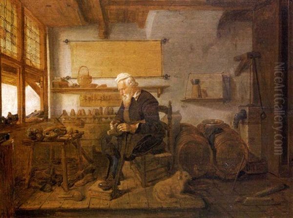 A Cobbler In His Workshop - view 1