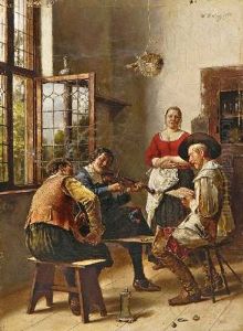 Die Musikstunde by Heinrich Breling