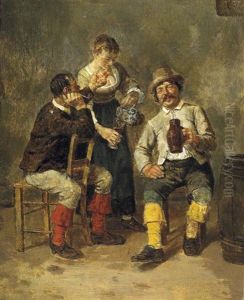 Wirtshausszene by Heinrich Breling